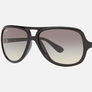 RAY BAN Aviator style Sunglasses - Black with grey lenses (RB 4162)
